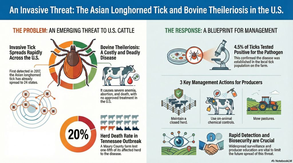 An Invasive Threat: The Asian Longhorned Tick and Bovine Theileriosis in the U.S.
